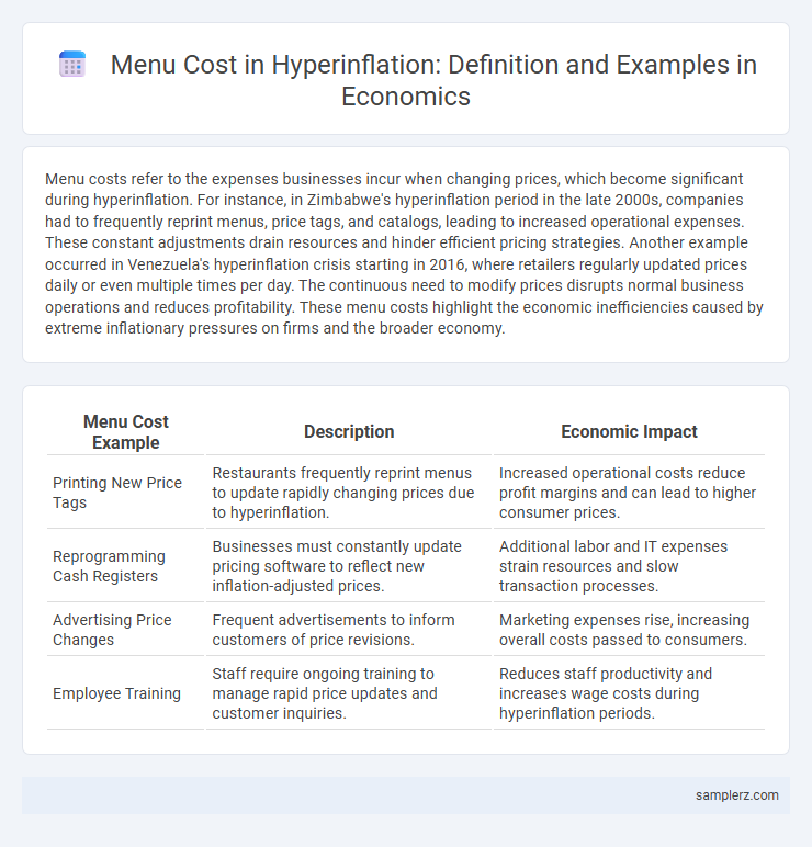Menu Cost in Hyperinflation: Definition and Examples in Economics