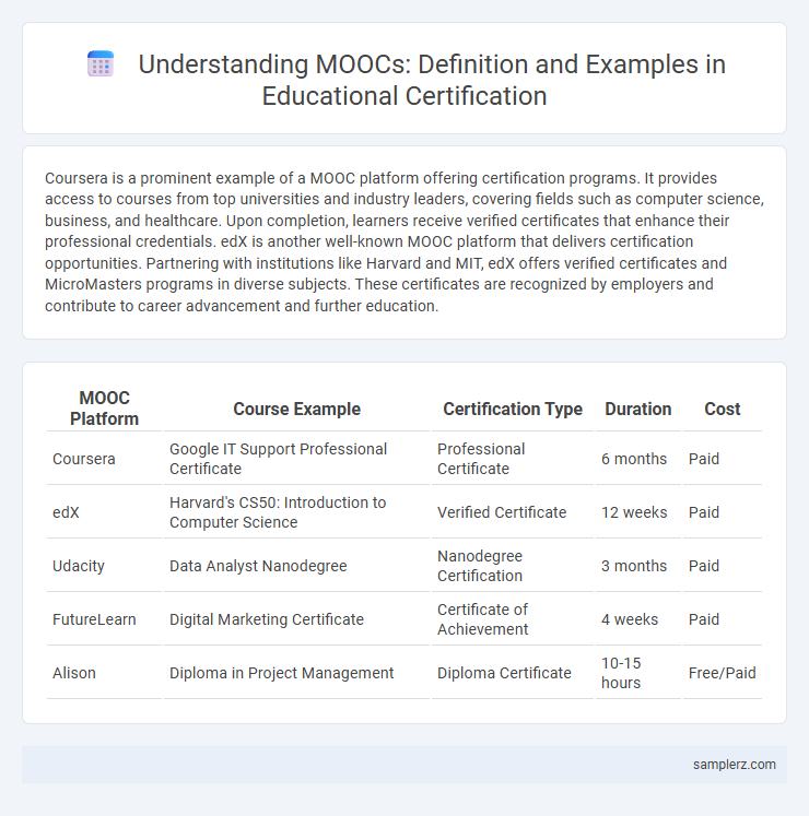 Understanding MOOCs: Definition and Examples in Educational Certification