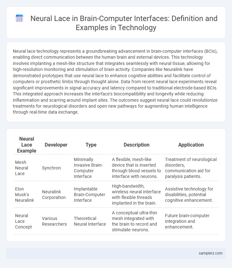 Neural Lace in Brain-Computer Interfaces: Definition and Examples in Technology