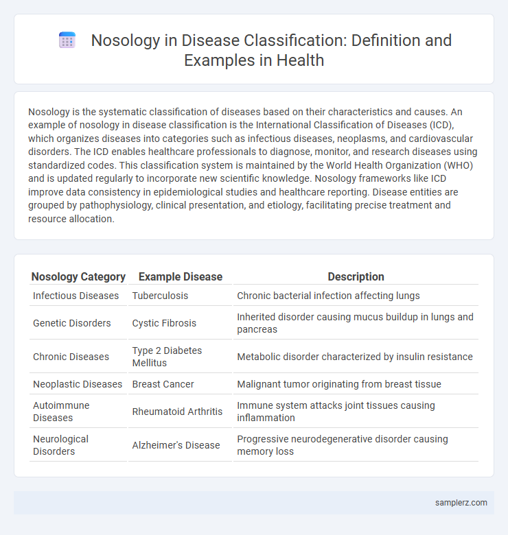 Nosology in Disease Classification: Definition and Examples in Health