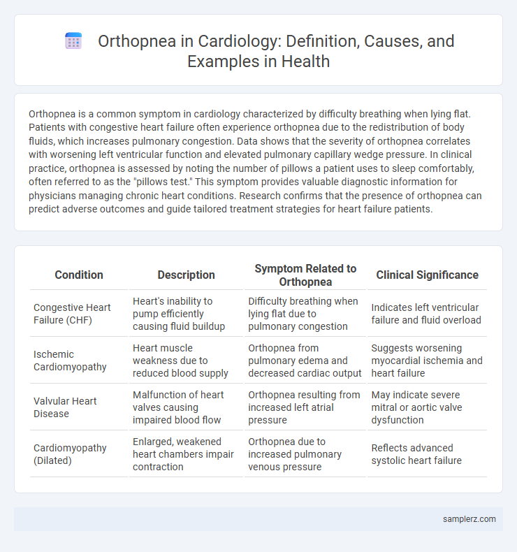 Orthopnea in Cardiology: Definition, Causes, and Examples in Health