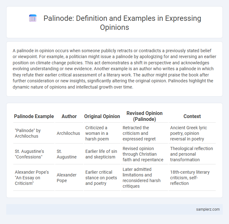 Palinode: Definition and Examples in Expressing Opinions