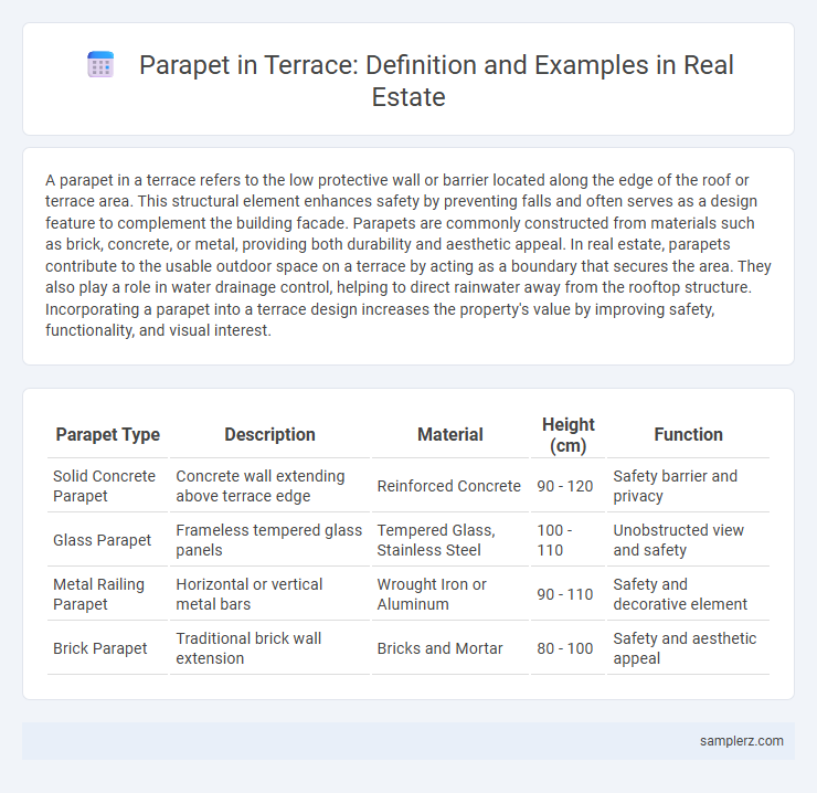 Parapet in Terrace: Definition and Examples in Real Estate