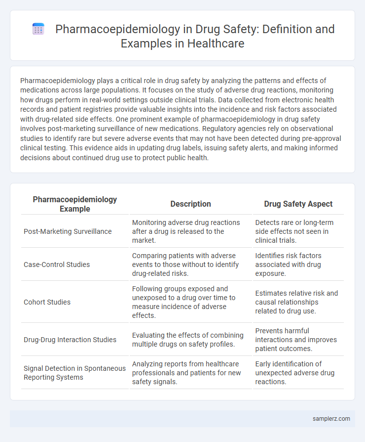 Pharmacoepidemiology in Drug Safety: Definition and Examples in Healthcare