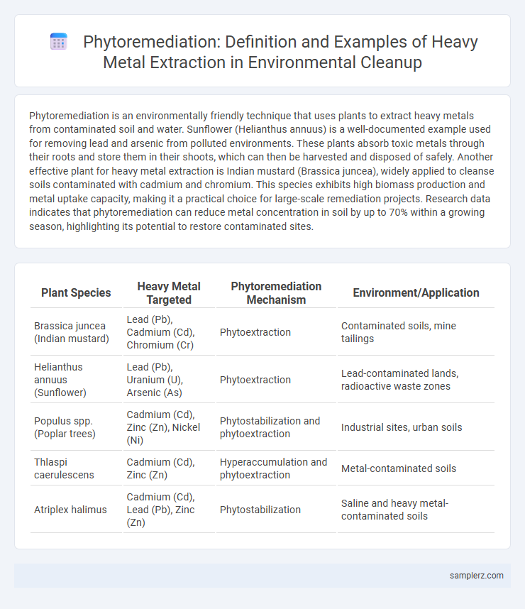 Phytoremediation: Definition and Examples of Heavy Metal Extraction in Environmental Cleanup