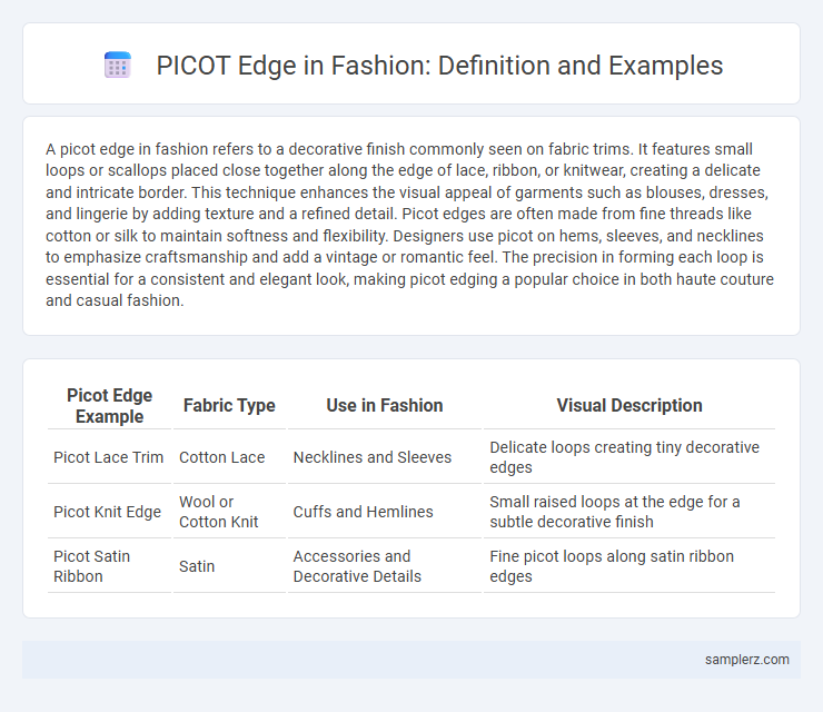 PICOT Edge in Fashion: Definition and Examples