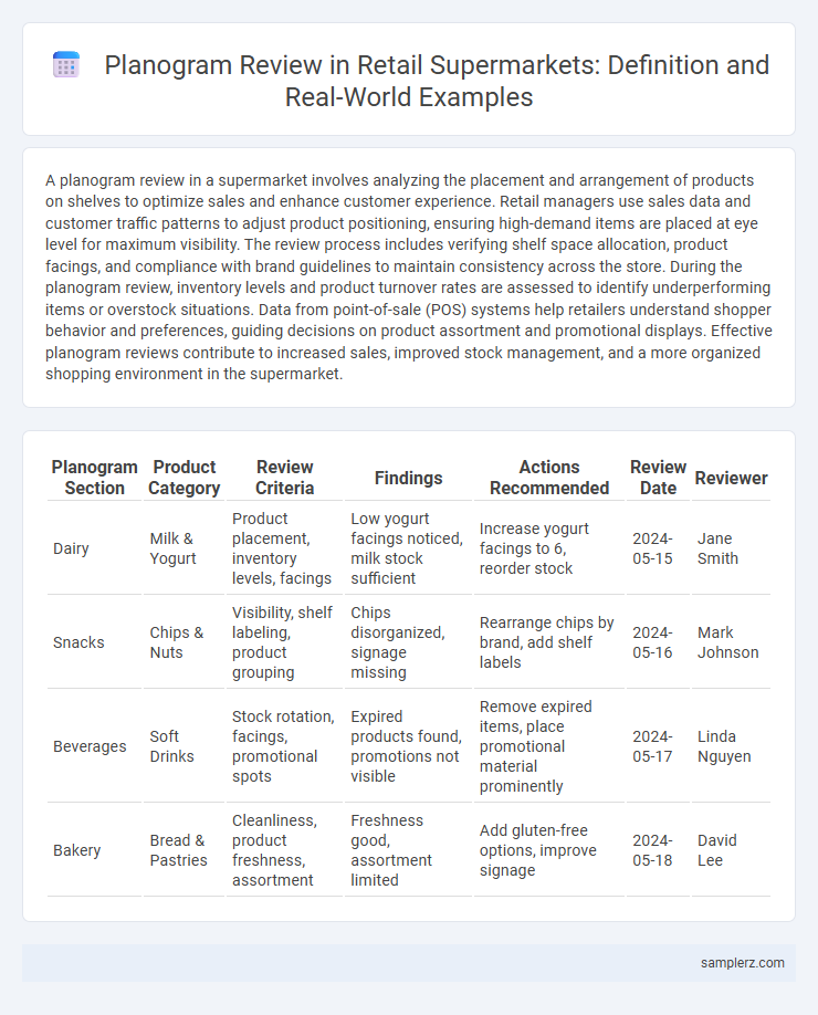 Planogram Review in Retail Supermarkets: Definition and Real-World Examples