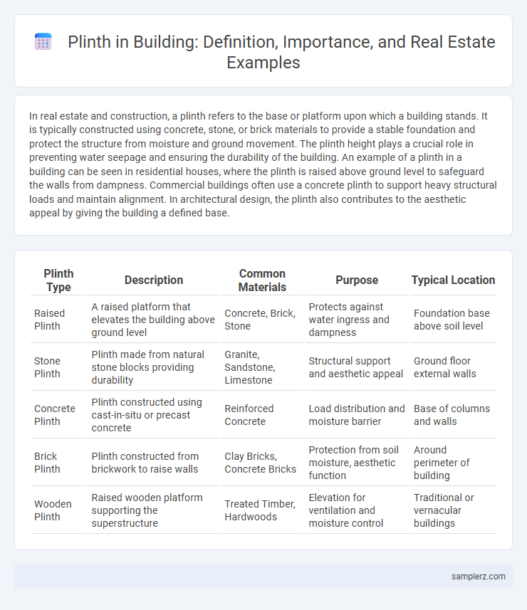 Plinth in Building: Definition, Importance, and Real Estate Examples
