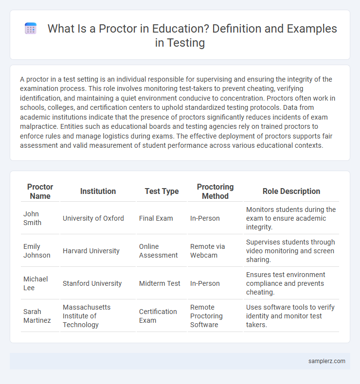 What Is a Proctor in Education? Definition and Examples in Testing