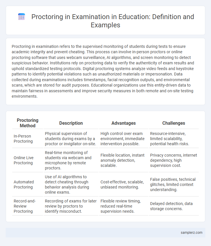Proctoring in Examination in Education: Definition and Examples