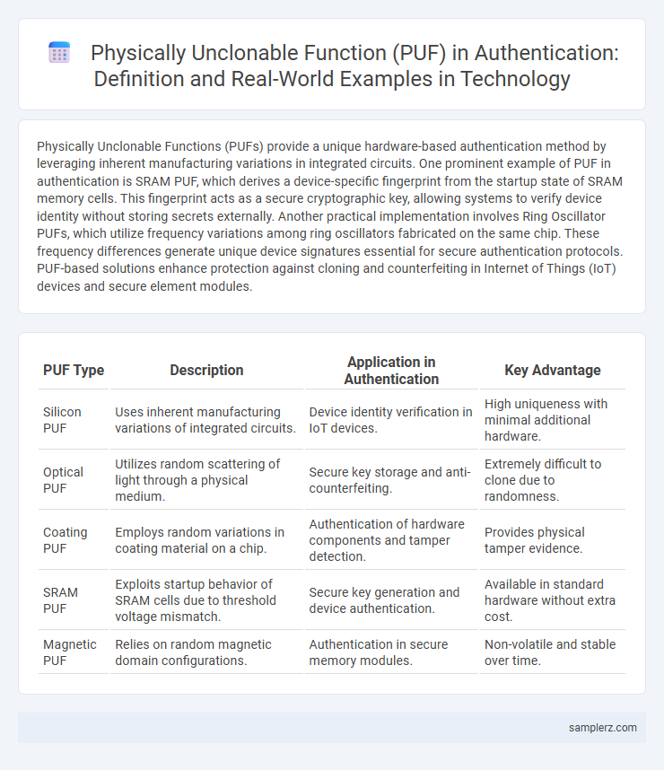 Physically Unclonable Function (PUF) in Authentication: Definition and Real-World Examples in Technology