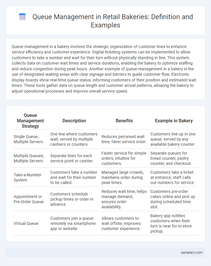 Queue Management in Retail Bakeries: Definition and Examples