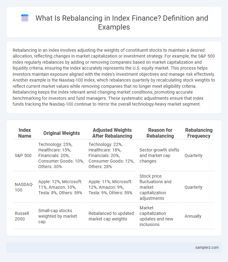 What Is Rebalancing in Index Finance? Definition and Examples