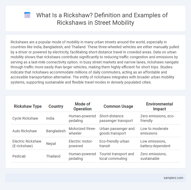 What Is a Rickshaw? Definition and Examples of Rickshaws in Street Mobility