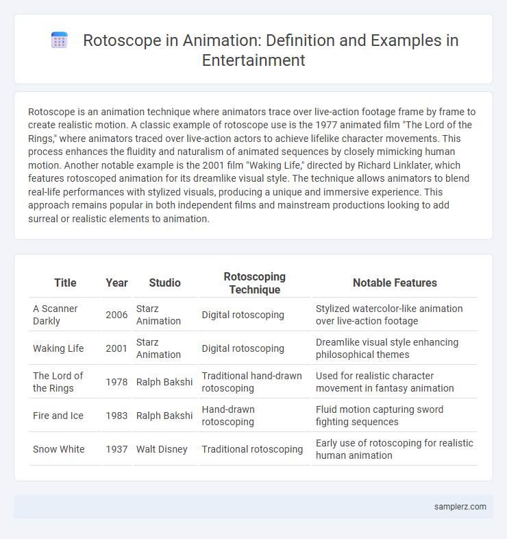 Rotoscope in Animation: Definition and Examples in Entertainment