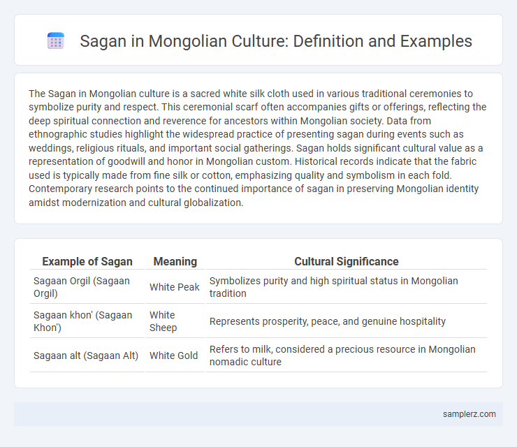 Sagan in Mongolian Culture: Definition and Examples