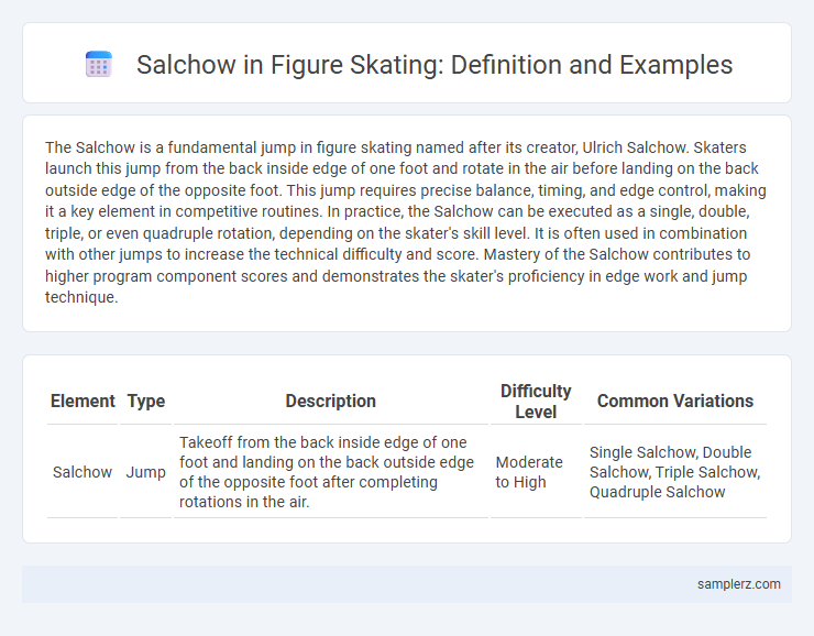 Salchow in Figure Skating: Definition and Examples