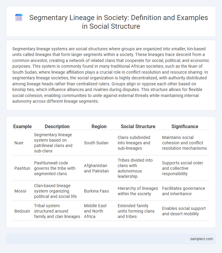 Segmentary Lineage in Society: Definition and Examples in Social Structure