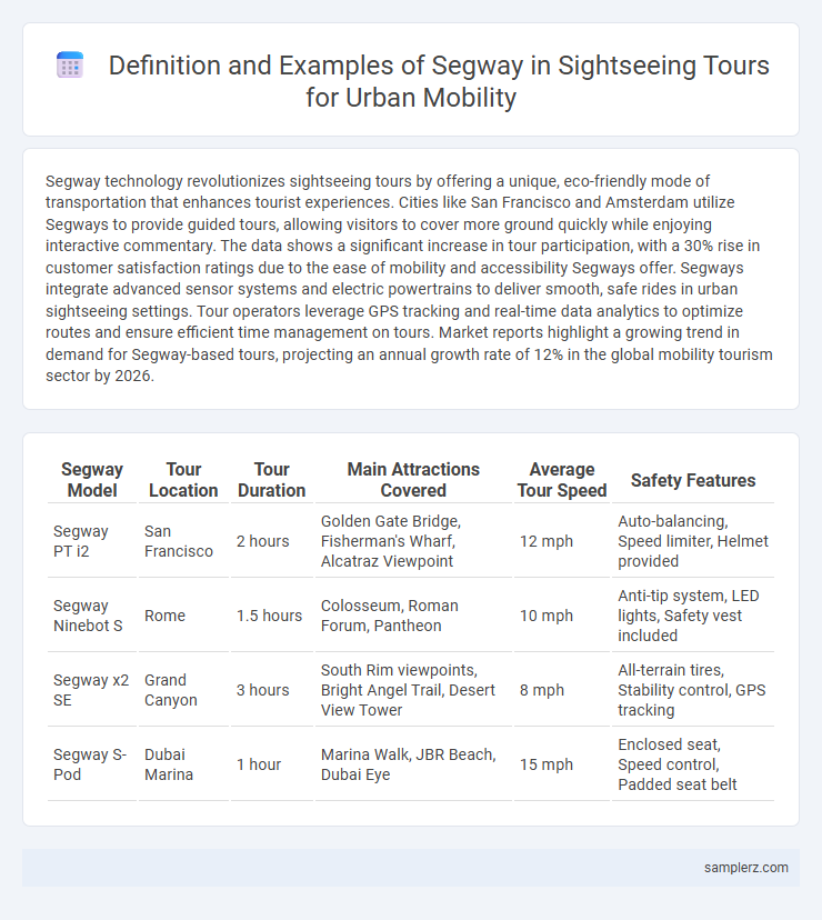 Definition and Examples of Segway in Sightseeing Tours for Urban Mobility