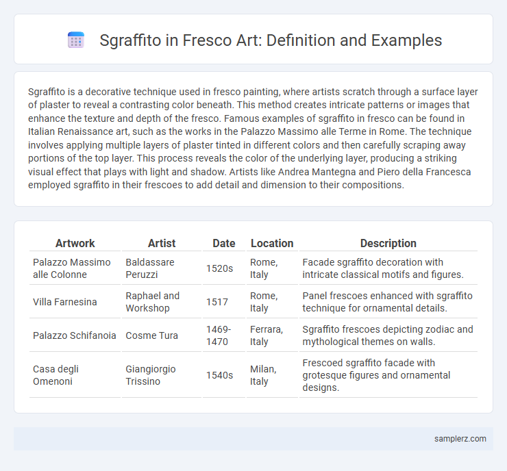 Sgraffito in Fresco Art: Definition and Examples