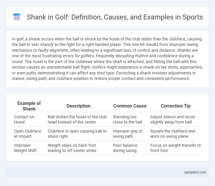 Shank in Golf: Definition, Causes, and Examples in Sports