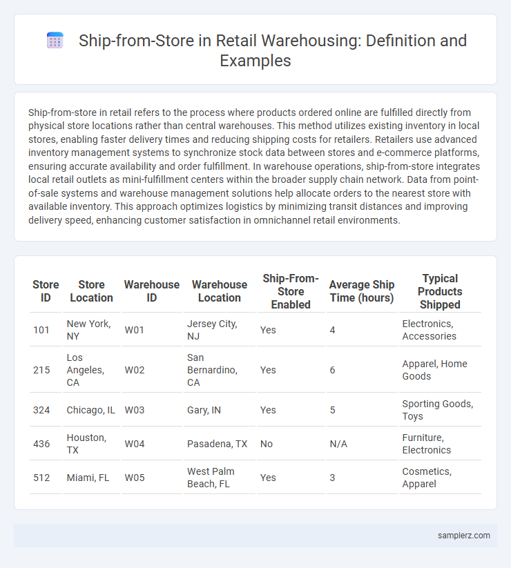Ship-from-Store in Retail Warehousing: Definition and Examples