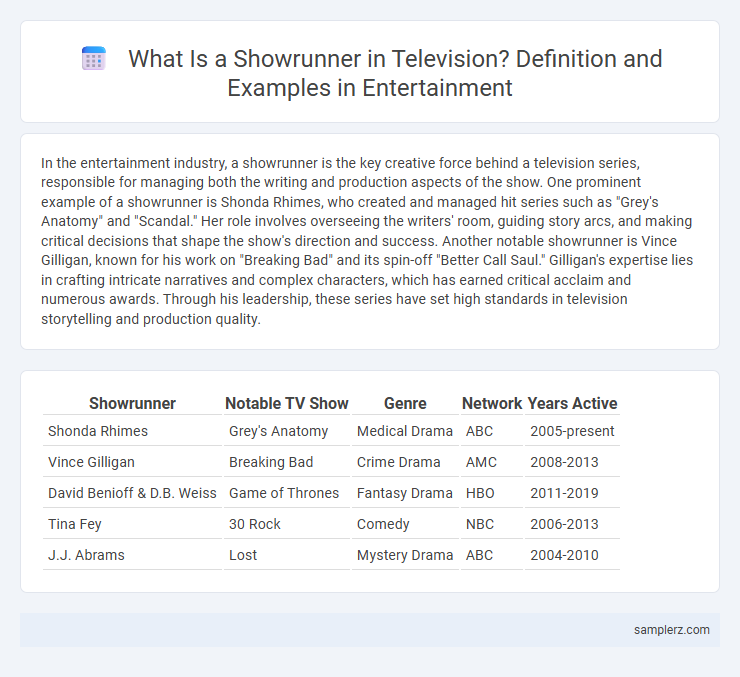 What Is a Showrunner in Television? Definition and Examples in Entertainment