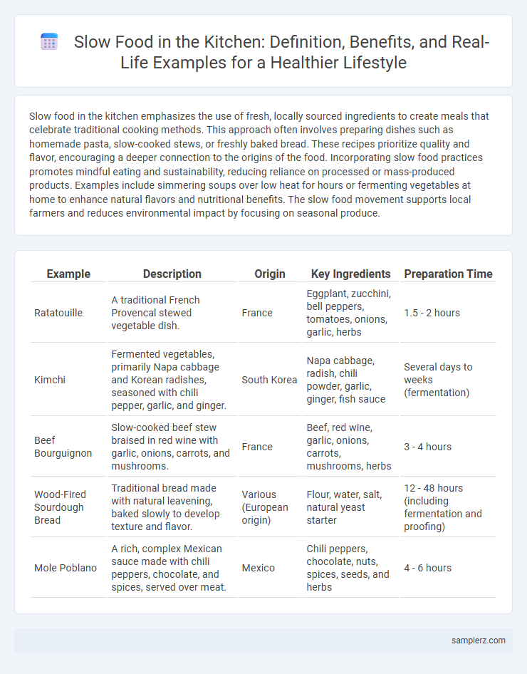 Slow Food in the Kitchen: Definition, Benefits, and Real-Life Examples for a Healthier Lifestyle