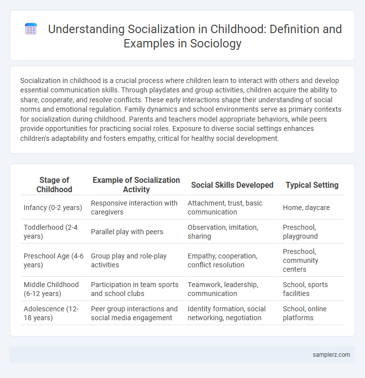 Understanding Socialization in Childhood: Definition and Examples in Sociology
