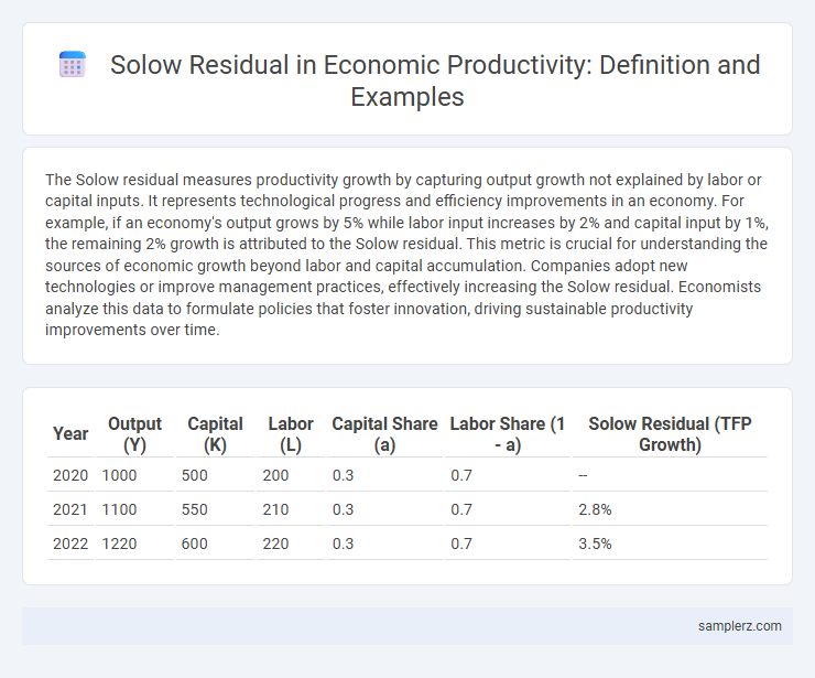 Solow Residual in Economic Productivity: Definition and Examples