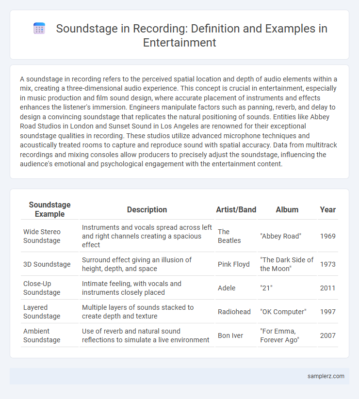 Soundstage in Recording: Definition and Examples in Entertainment