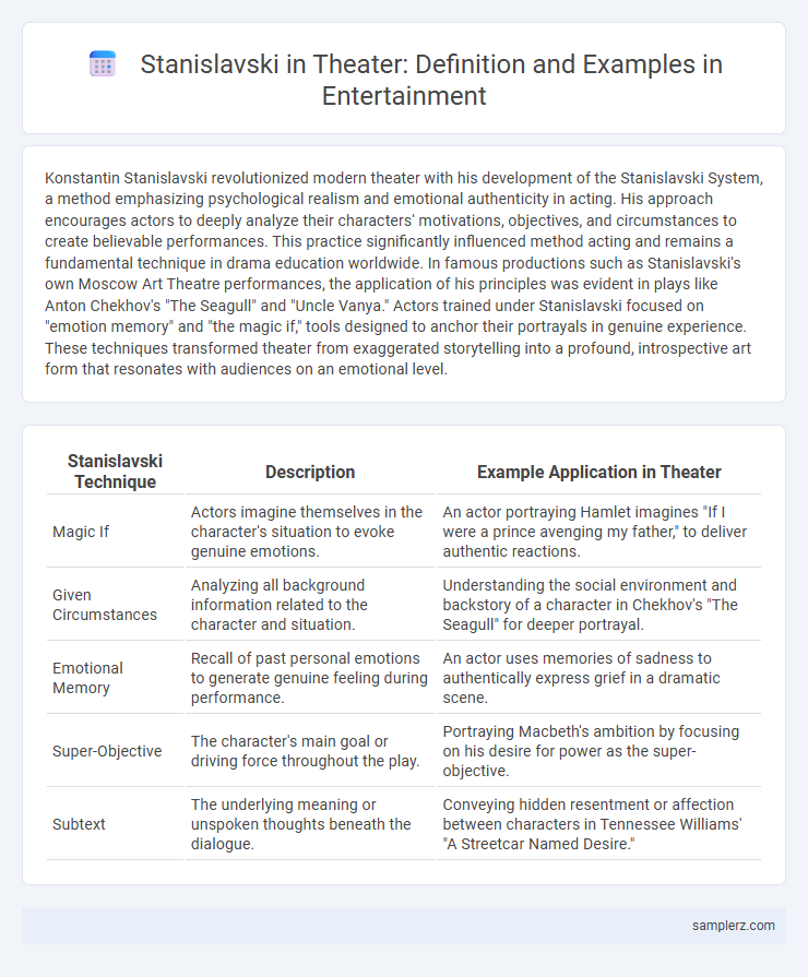 Stanislavski in Theater: Definition and Examples in Entertainment