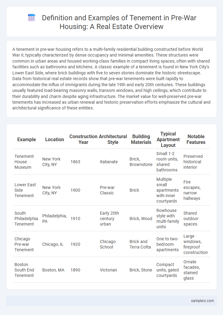 Definition and Examples of Tenement in Pre-War Housing: A Real Estate Overview