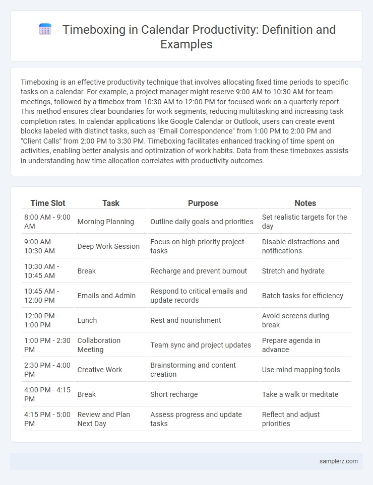 Timeboxing in Calendar Productivity: Definition and Examples