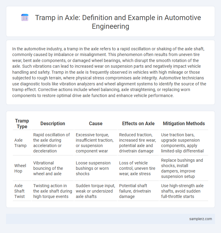 Tramp in Axle: Definition and Example in Automotive Engineering