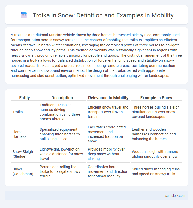 Troika in Snow: Definition and Examples in Mobility