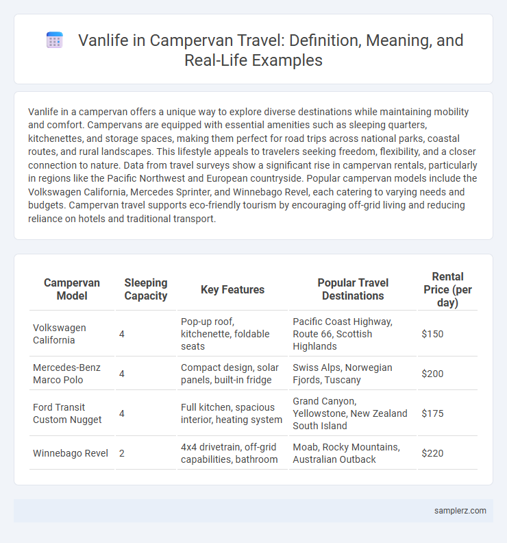Vanlife in Campervan Travel: Definition, Meaning, and Real-Life Examples