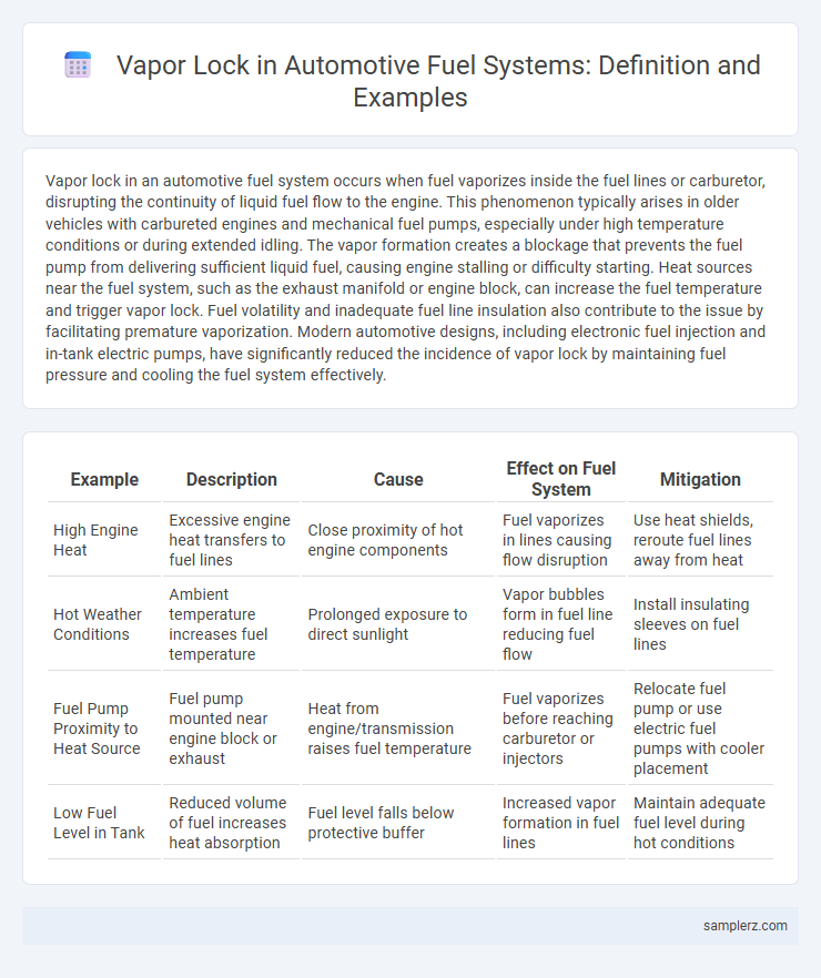 Vapor Lock in Automotive Fuel Systems: Definition and Examples