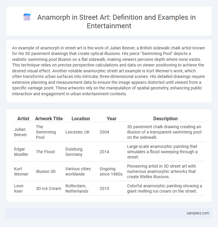 Anamorph in Street Art: Definition and Examples in Entertainment