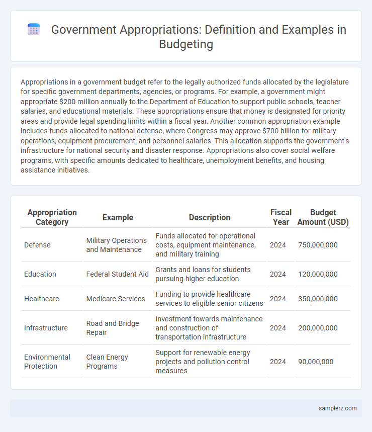 Government Appropriations: Definition and Examples in Budgeting