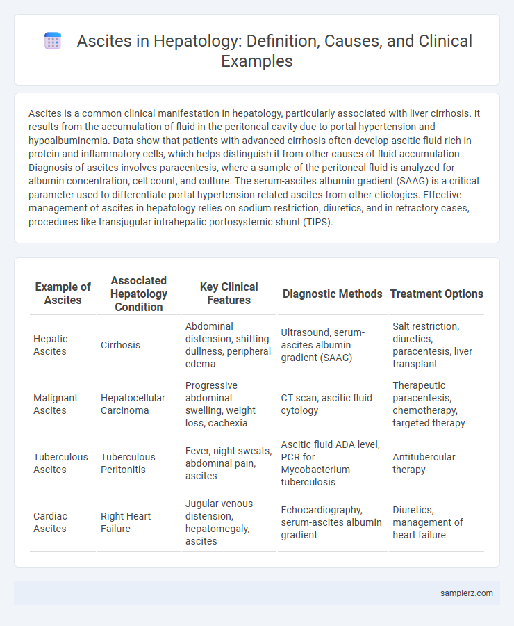 Ascites in Hepatology: Definition, Causes, and Clinical Examples
