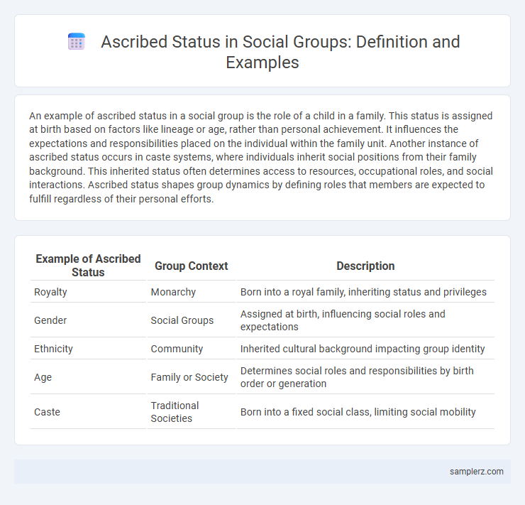 Ascribed Status in Social Groups: Definition and Examples