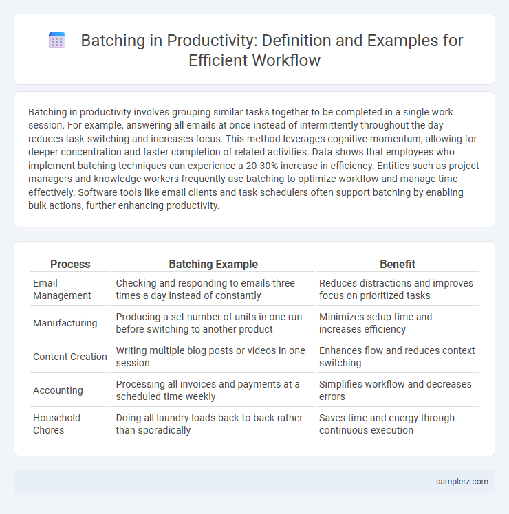 Batching in Productivity: Definition and Examples for Efficient Workflow