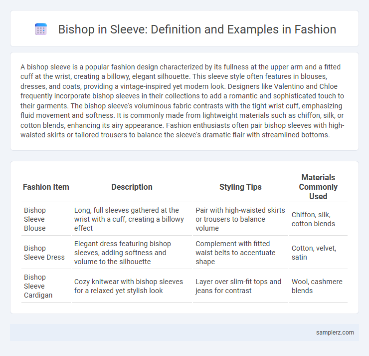 Bishop in Sleeve: Definition and Examples in Fashion