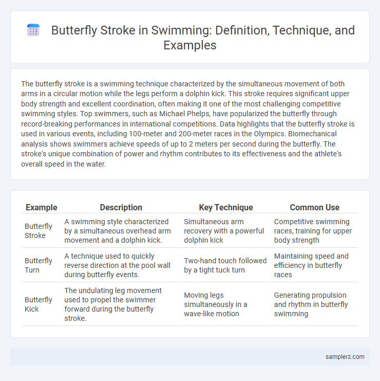 Butterfly Stroke in Swimming: Definition, Technique, and Examples