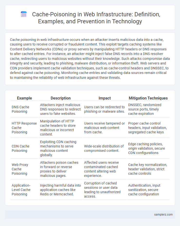 Cache-Poisoning in Web Infrastructure: Definition, Examples, and Prevention in Technology