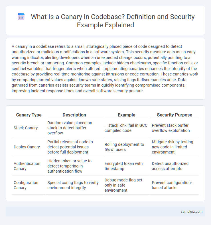 What Is a Canary in Codebase? Definition and Security Example Explained
