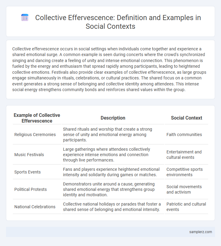 Collective Effervescence: Definition and Examples in Social Contexts