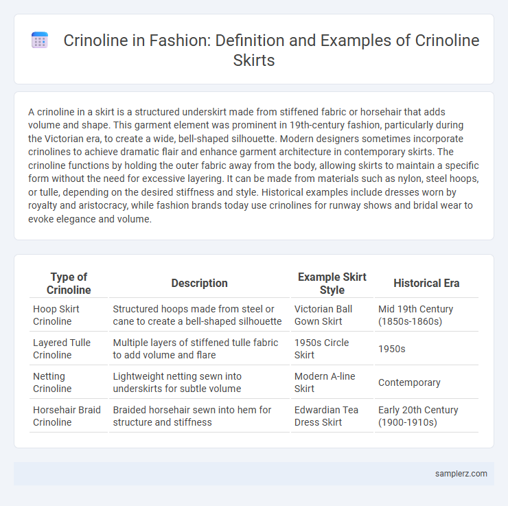 Crinoline in Fashion: Definition and Examples of Crinoline Skirts