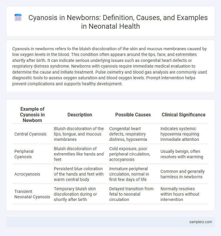 Cyanosis in Newborns: Definition, Causes, and Examples in Neonatal Health